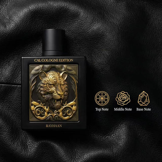 RAYHAAN Tiger CAL COLOGNE EDITION Dubai Middle East domineering warm and spicy amber woody fragrance, suitable for both men and women, long-lasting fragrance, suitable for any venue