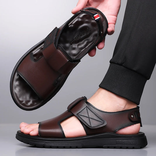 Men's Summer Fashion Sandals Trendy Beach Shoes Thick Bottom Soft Bottom Outdoor Slippers Comfortable Footwear for Men-6189