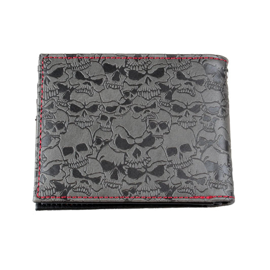 Skull Double Fold Wallet ,Versatile Credit Card Holder