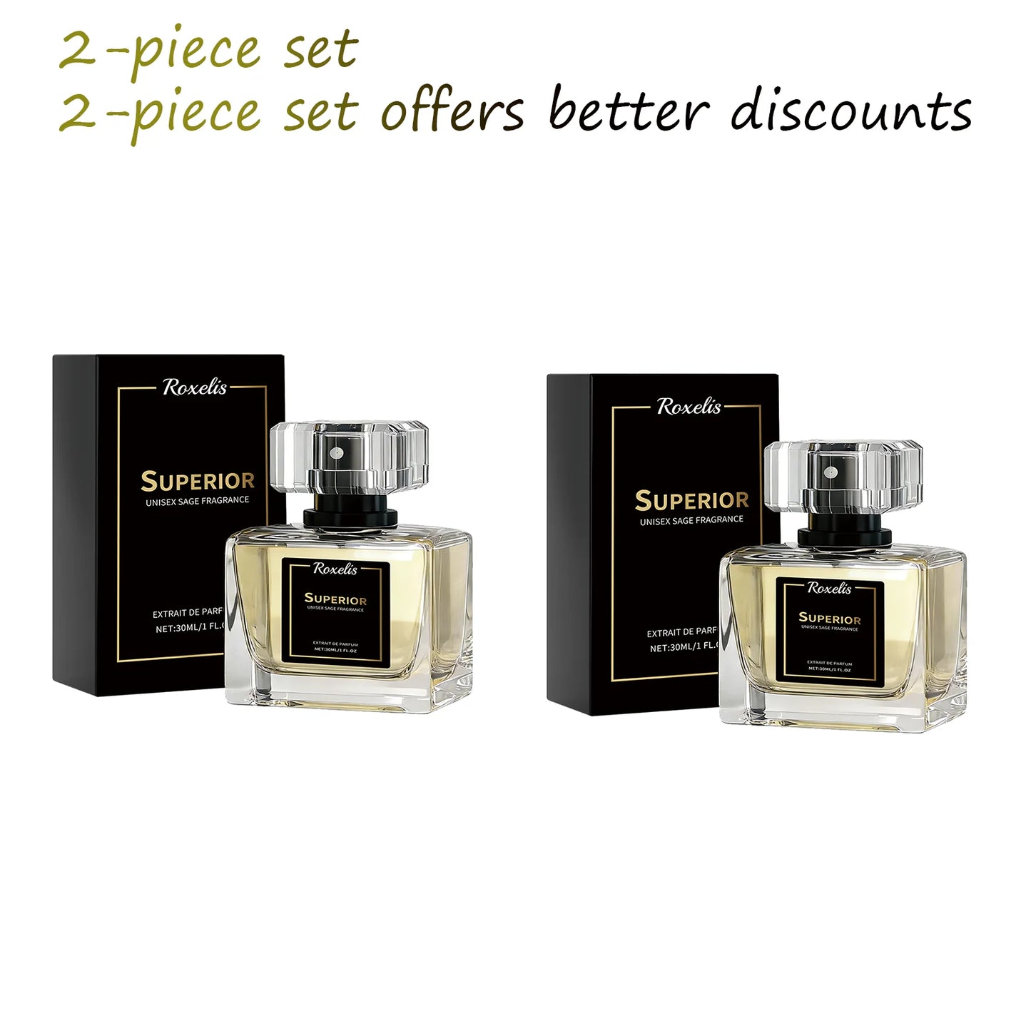 Roxelis 30ml Sage Fragrance Long Lasting Natural Scent Mild Elegant Aroma For Daily Commute & Dating