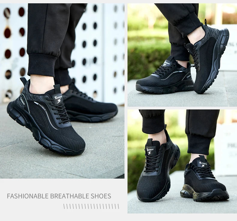 Men's safety shoes, anti smash and anti stab work shoes, men's indestructible safety boots, insulated shoes, tactical boots