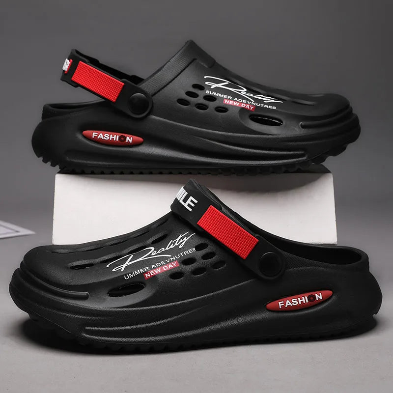 Classic Summer Clogs Men Slippers Breathable Garden Shoes Outdoor Comforty Beach Slippers Home Slippers Antiskid Slippers