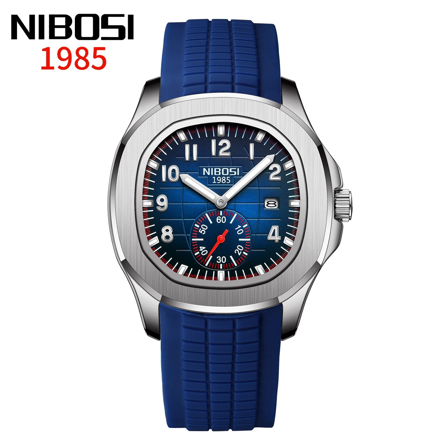 NIBOSI New Mens Watches Top Brand Luxury AQUANAUT Quartz Watches for Men Waterproof Luminous Auto Date Male Watch Reloj Hombre
