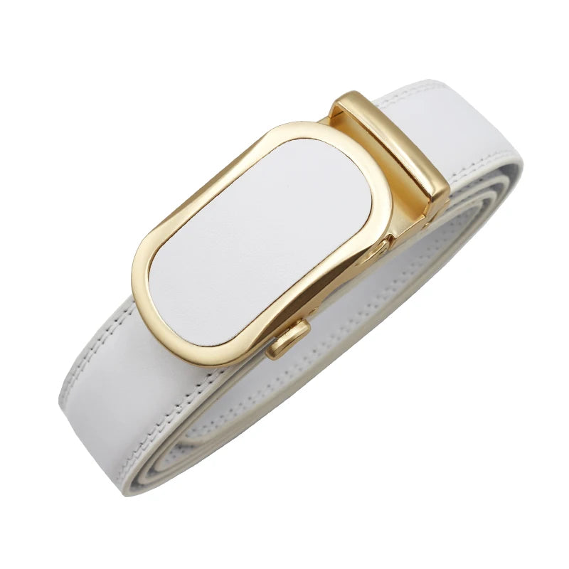 Women man Genuine Leather Belt For Female Strap Casual All-match Ladies Adjustable Belts Designer Automatic man belt buckle