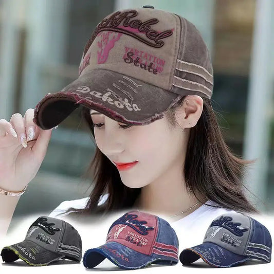 Outdoor Sport Baseball Caps for Men Women 2024 Vintage Embroidered Letters Cap Summer Fashion Hip Hop Cap Running Visor Sun Hats