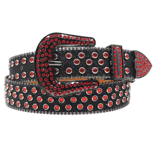 Rhinestone belt Leopard Shiny leather belts for women western rhinestone studded belt men vintage diamond belt jeans waistbands