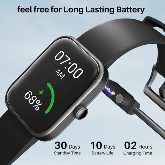 Refurbished TOZO S2 Smartwatch Waterproof 5ATM Smart Watch Alexa Built-in Fitness Tracker Swim Sport Watch for Android IOS