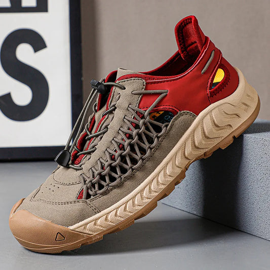 Men's Sandals Summer New Wear-resistant Breathable Simple White Sole Men's Beach Shoes