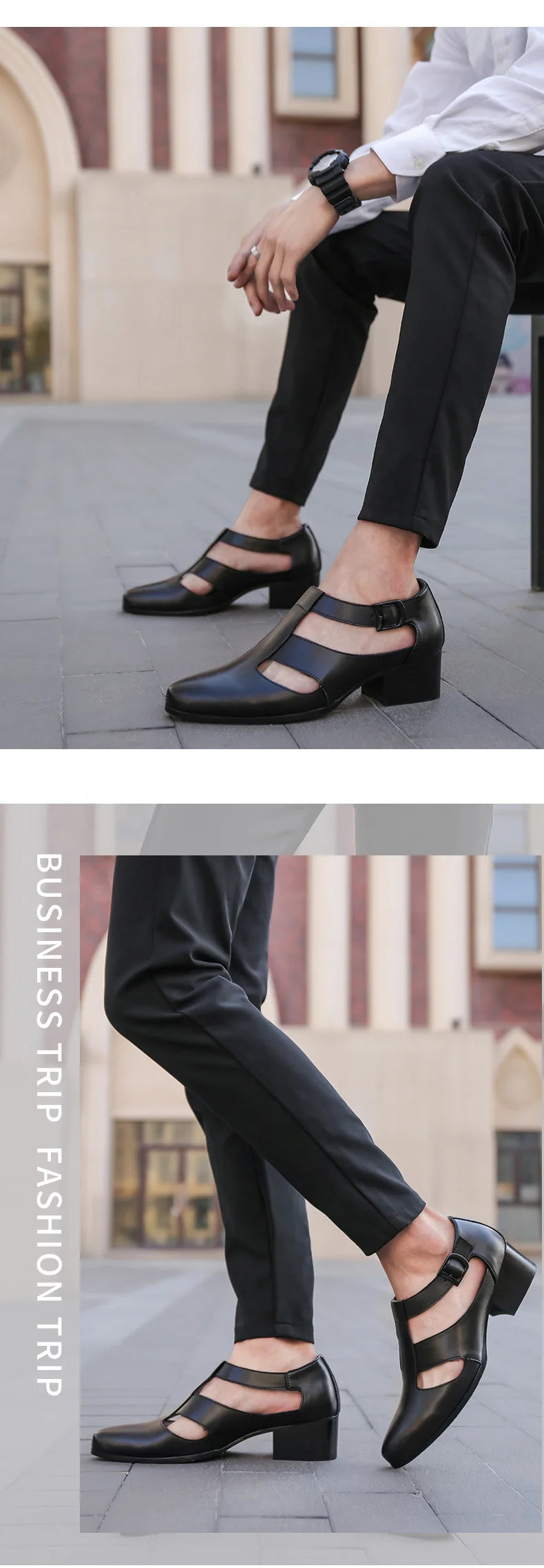 Men's Business Attire Leather Shoes Genuine Leather Wedding Shoe Pointed Toe Trend Hair Stylist Men's Shoes Man Sandals Loafers