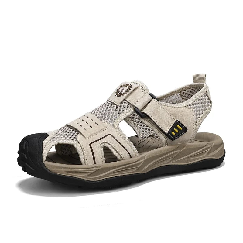 Summer Men' Sandals Breathable Beach Shoes Outdoor Men Casual Sandalies Fashion Male Casual Flats Quick Dry Walking Summer Shoes