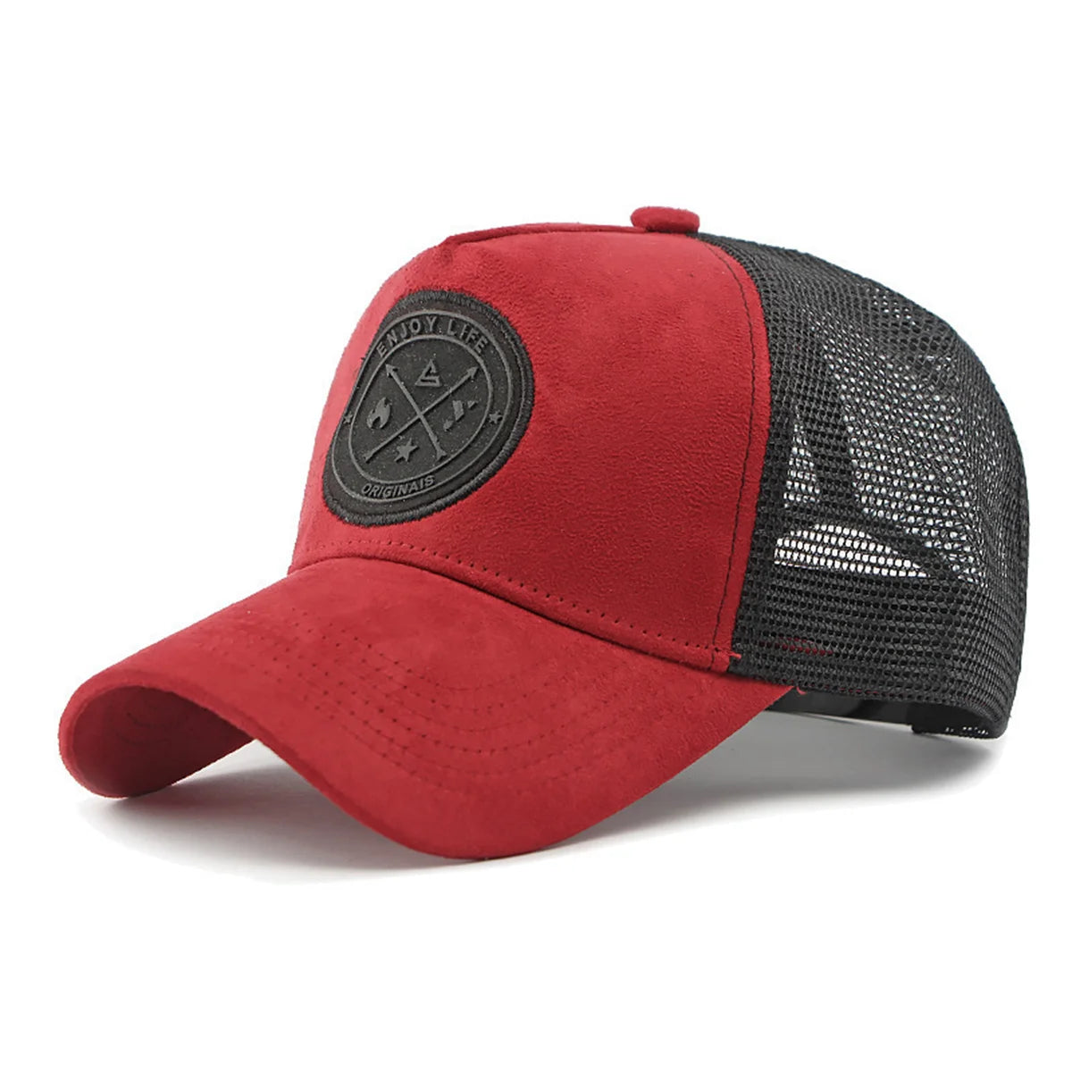 Mesh breathable baseball cap dome summer new sun protection sun visor hard top hat outdoor running sports cap duckbill cap