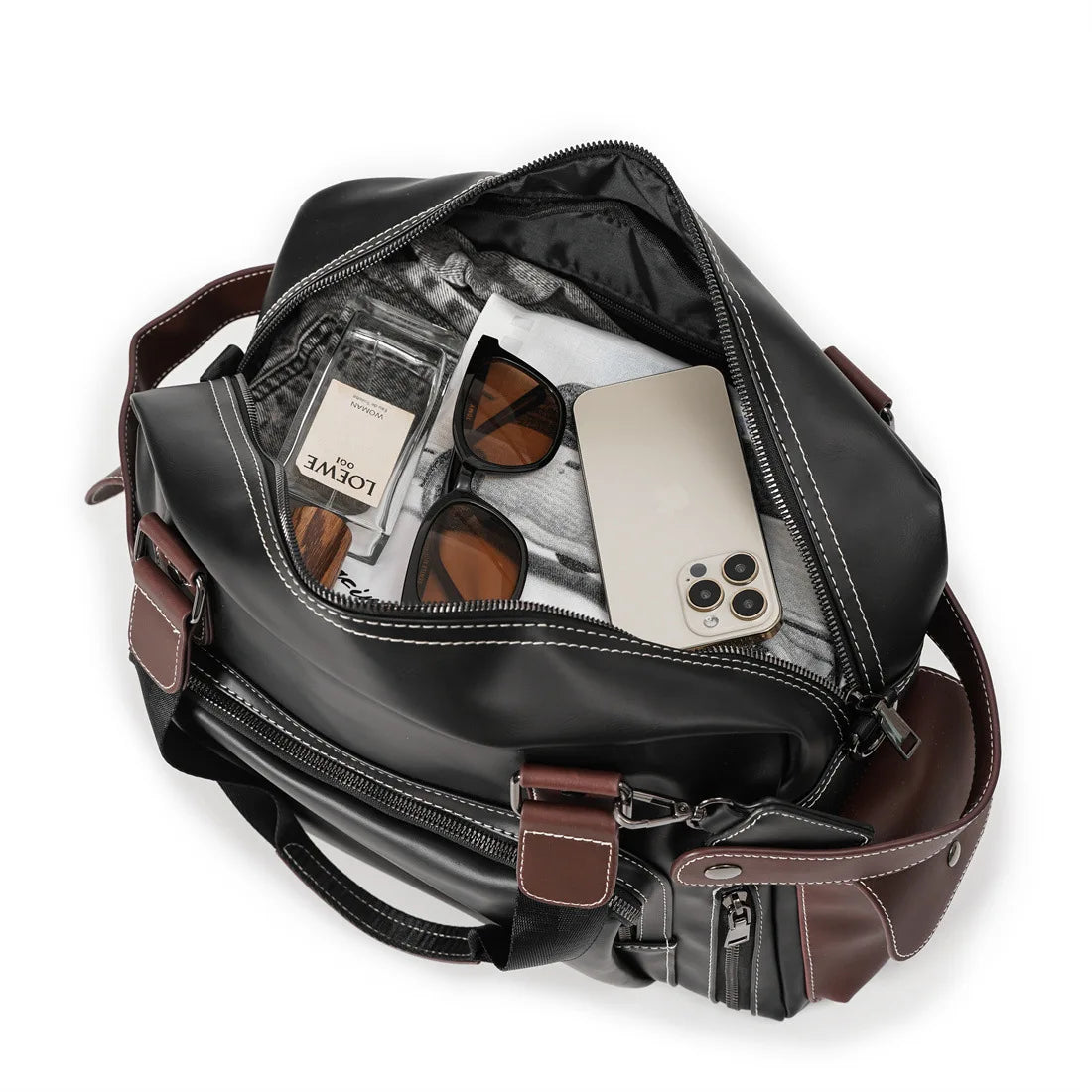 High Quality Handbag Men Business Briefcase Vinatge Fashion Top-Handle Bags For Men Large capacity Travel Laptop Bags Satchels