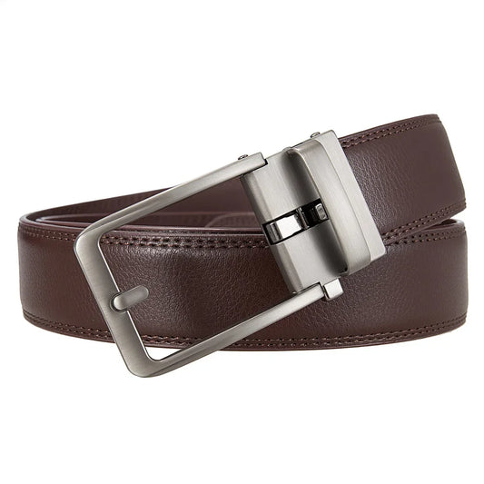 Luxury Designer Click Belts for Men PU Leather Waist strap, Fashion Automatic Buckle Design Belt, Perfect Waistband for Jeans