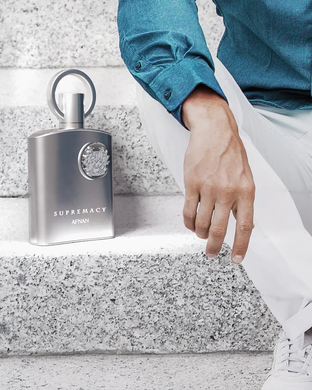 Afnan Supreme Silver Men's perfume, 100ml light essence, with oriental or wooden fragrance, suitable for formal occasions or daily use, with moderate diffusion, and mature and stable men must enter!