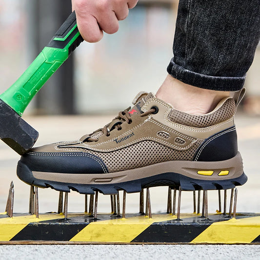Summer Work Safety Shoes, Men's Puncture Resistant Work Shoes, Protective Shoes, Safety Boots, Tactical Boots