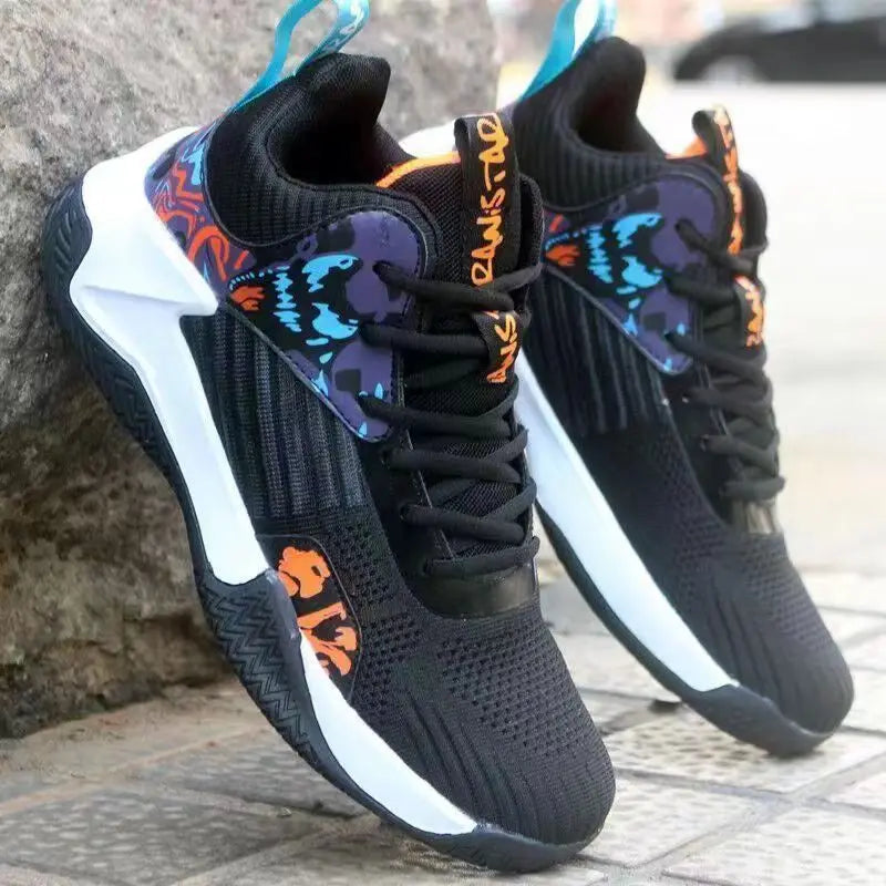 New Anti-Slip Men's Sneaker High Top Men's Basketball Shoes Luxury Comfortable Running Shoes Fashionable Versatile Casual Shoes