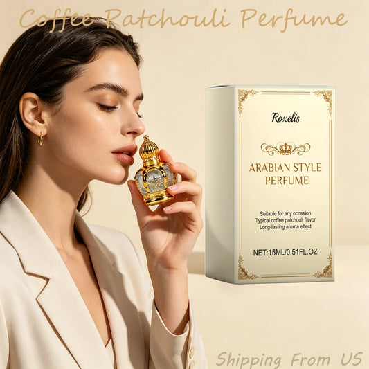 Roxelis 15ml Coffee Patchouli Perfume For Women And Men Natural Fresh Long Lasting Fragrance Ideal For Daily And Gift Use