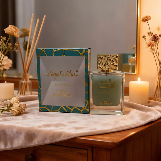 Royal Musk Sweet Powdery Eau de Parfum 100ML | Long Lasting Unisex Arabian Fragrance for Men & Women