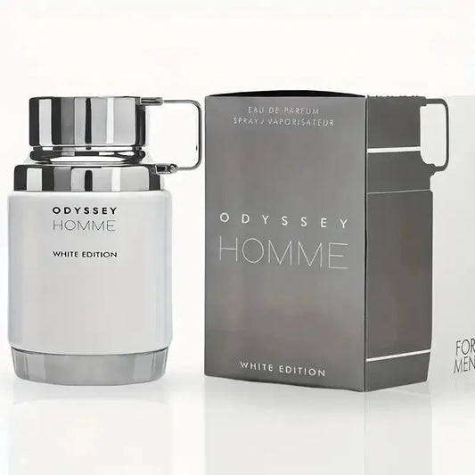 Odyssey Homme White Edition white limited edition men's perfume spray fresh wood tone, lasting fragrance, unique and advanced, suitable for any venue