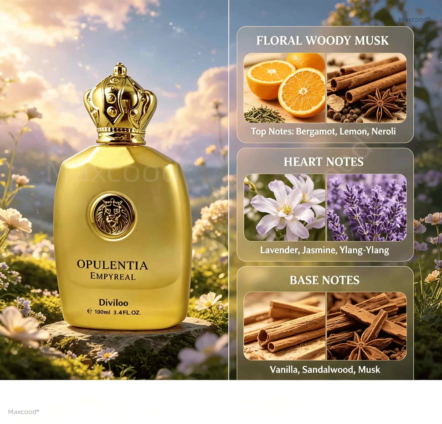 Floral, woody, and musky notes Men Luxury Long lasting fragrance suitable for everyday use For Holiday Anniversary Gift Perfume Valentine's Increase Charm Confidence Dating Unique Christmas Ideal for Gift for all seasons