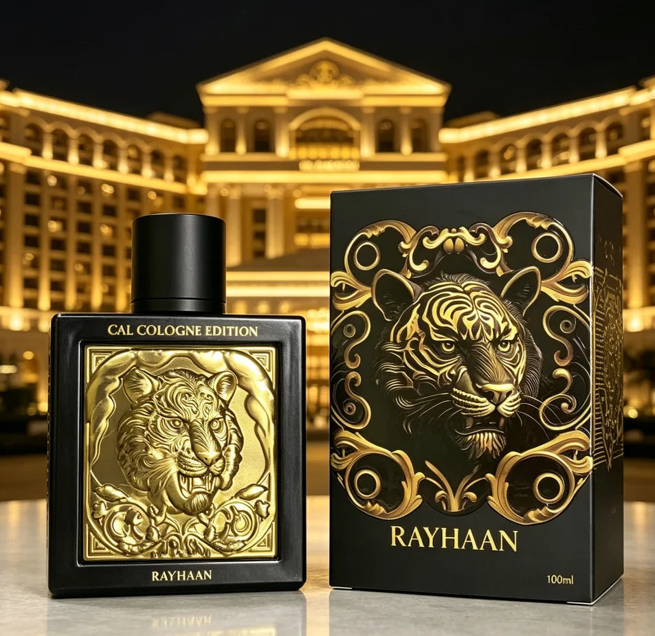 RAYHAAN Tiger CAL COLOGNE EDITION Dubai Middle East domineering warm and spicy amber woody fragrance, suitable for both men and women, long-lasting fragrance, suitable for any venue