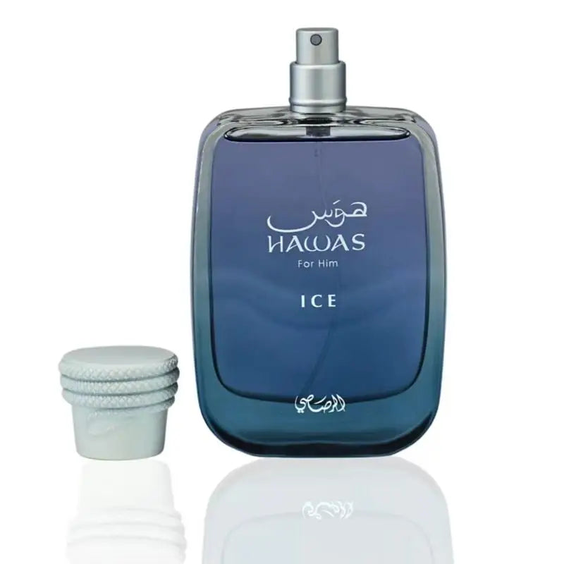 Rasasi Hawas Ice Men’s EDP – Icy Fresh Citrus Aroma, Long-Lasting, 100 ml / 3.4 fl oz