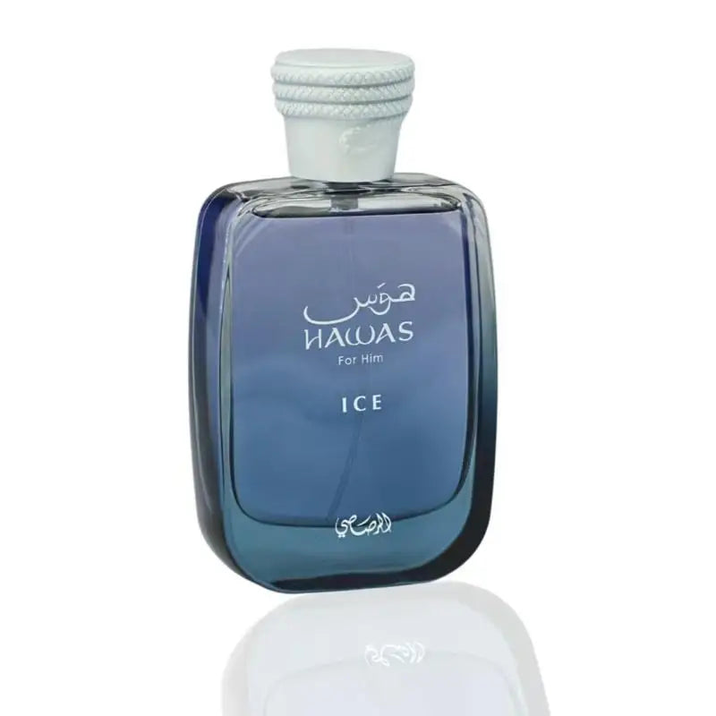Rasasi Hawas Ice Men’s EDP – Icy Fresh Citrus Aroma, Long-Lasting, 100 ml / 3.4 fl oz