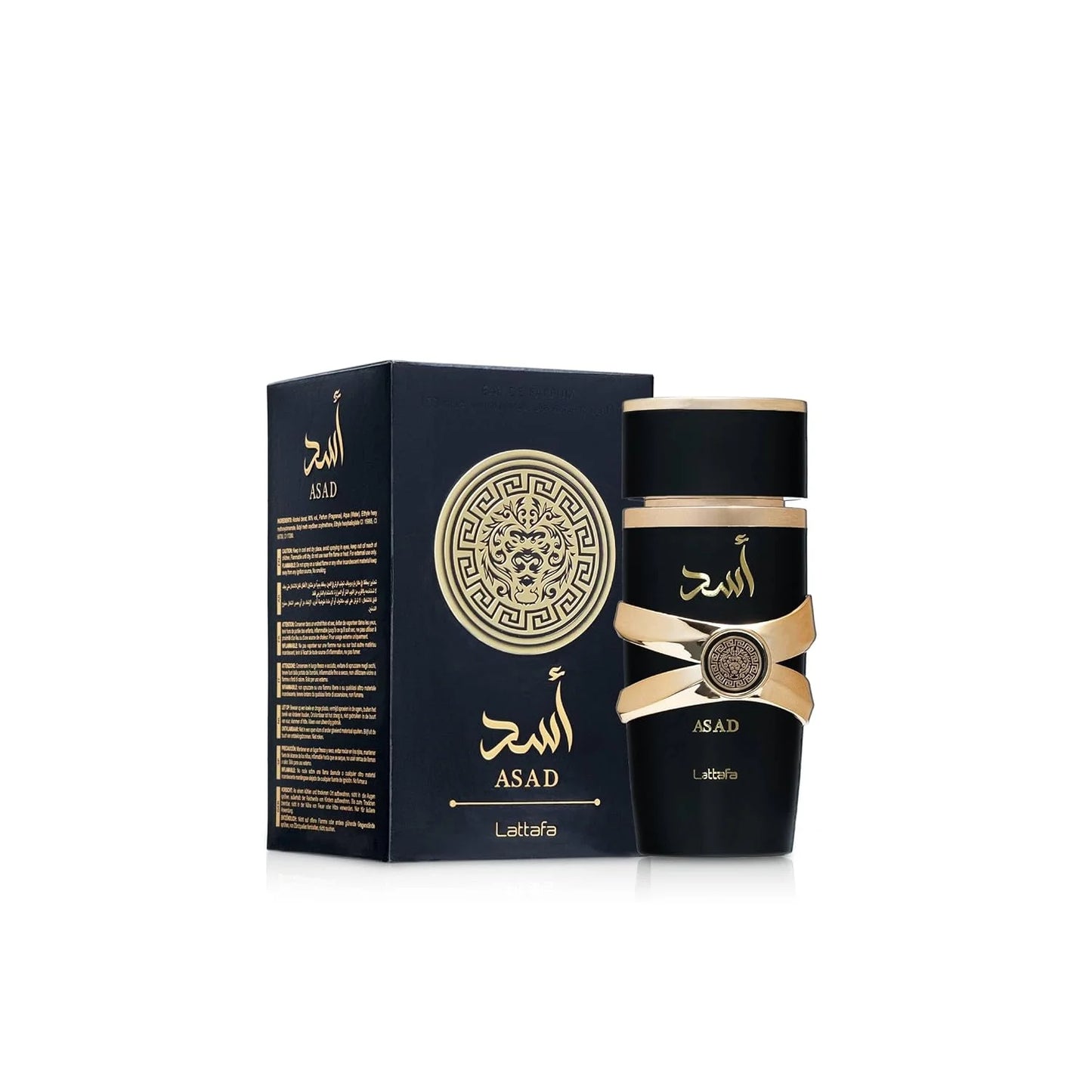 Lattafa Perfumes Asad for Unisex Eau de Parfum Spray, 3.4 Ounce