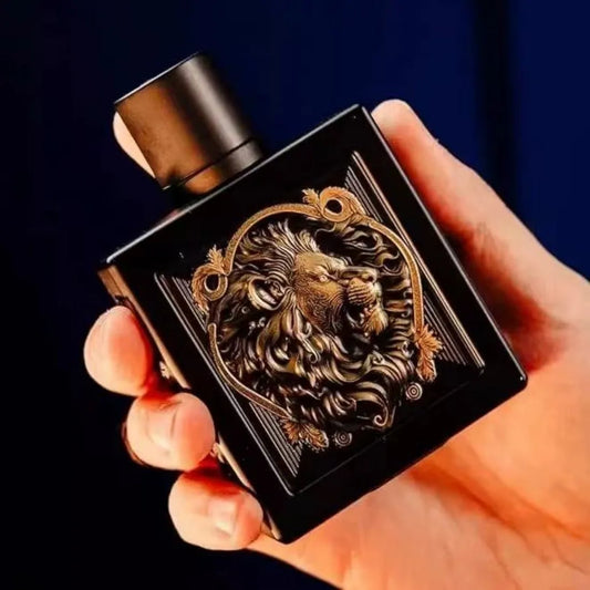 RAYHAAN Lion most popular men's sweet and spicy wooden fragrance, black gold embossed lion square bottle, noble luxury, gift selection, suitable for multiple venues