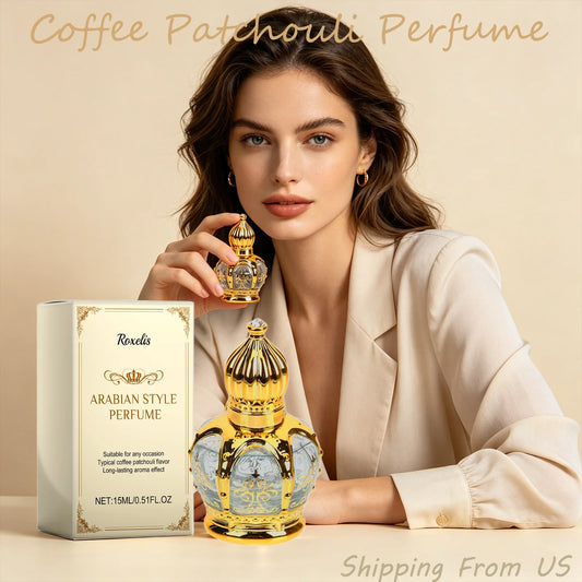 Roxelis 15ml Coffee Patchouli Perfume For Women And Men Natural Fresh Long Lasting Fragrance Ideal For Daily And Gift Use