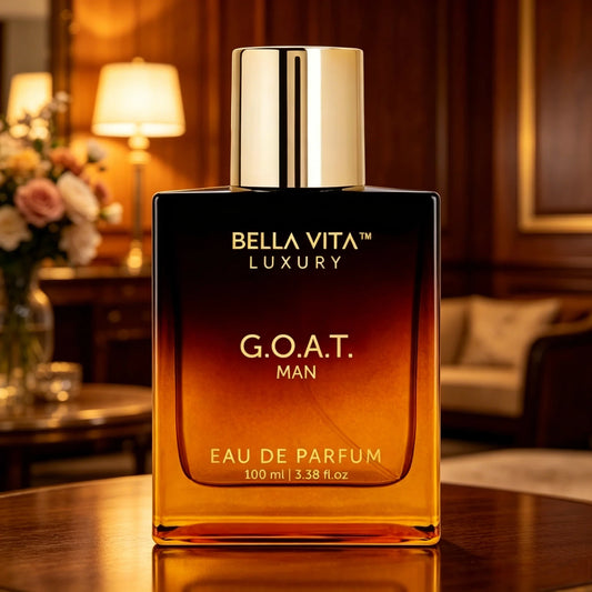 Bella Vita Luxury G.O.A.T Man Eau de Parfum Rich Warm Woody Spicy Scent Gradient Amber Square Bottle Long Lasting Masculine Perfume Ideal Holiday Gift for Him