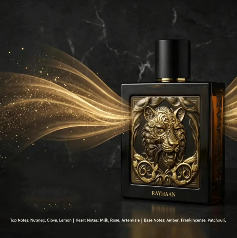 RAYHAAN Tiger CAL COLOGNE EDITION Dubai Middle East domineering warm and spicy amber woody fragrance, suitable for both men and women, long-lasting fragrance, suitable for any venue