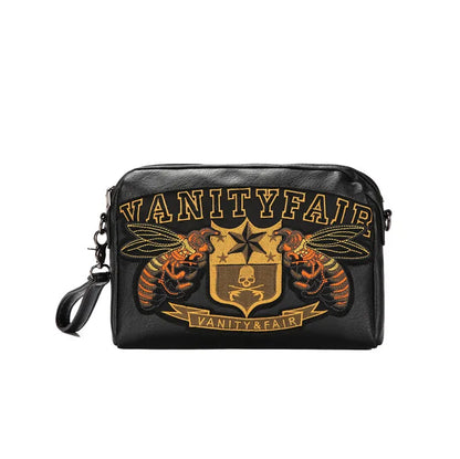 Embroidery Bee Crossbody Shoulder Bag Men Fashion Multifunction Clutch Bag Men Shoulder Bag Crossbody Messenger Bag Man Handbag