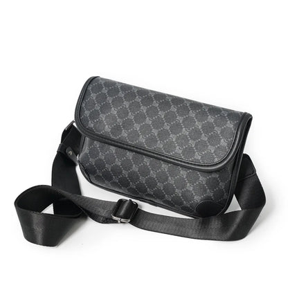 Brand Design Shoulder Bag Men Crossbody Bag Fashion Business PU Leather Shoulder Bag Male Mobile Phone Bag Purses Handbags New