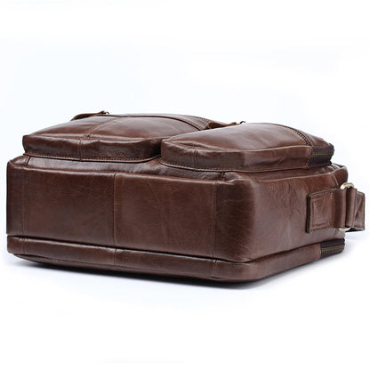 New 2025 Men Genuine Leather Shoulder Bag Casual Leather Men's Pad Messenger Bag Male Business Crossbody Bag Hot Handbag for Men