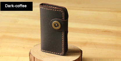 High Class Handmade Men Genuine Leather Key Holder Leather Key Wallet Men Housekeeper Women Key Case Bag key organizer pouch