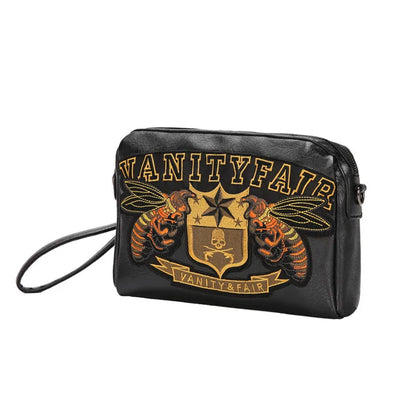 Embroidery Bee Crossbody Shoulder Bag Men Fashion Multifunction Clutch Bag Men Shoulder Bag Crossbody Messenger Bag Man Handbag