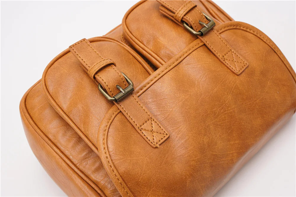 Fashion Japan Style Men's Messenger Bag Soft PU Leather Crossbody Messenger Bag Men Satchels Crossbody Bag Mens Shoulder Bags