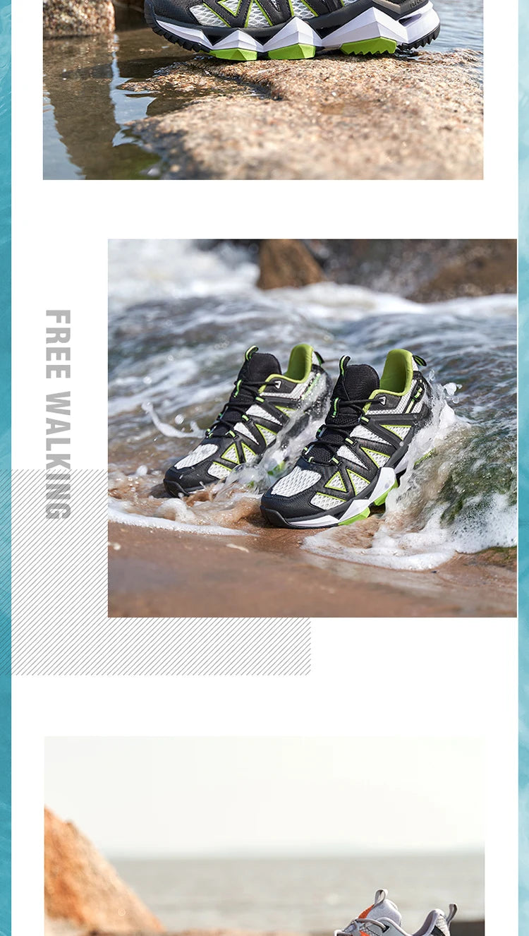 Rax-Men Women Breathable Hiking Water Shoes Water Sports Shoes Summer Hiking Outdoor Walking Fishing