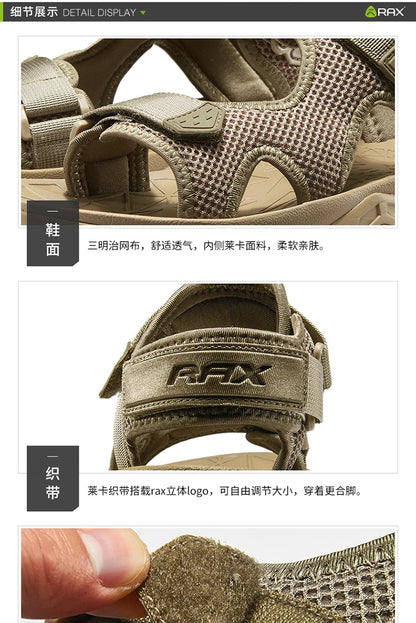 RAX Mens Sports Sandals Summer Outdoor Beach Sandals Men Aqua Trekking Water shoes women Upstream Shoes Women sports  Shoes