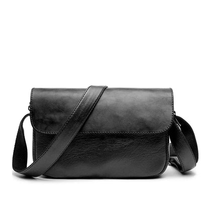 Fashion Japan Style Men's Messenger Bag Soft PU Leather Crossbody Messenger Bag Men Satchels Crossbody Bag Mens Shoulder Bags