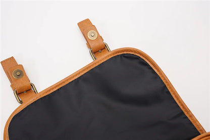 Fashion Japan Style Men's Messenger Bag Soft PU Leather Crossbody Messenger Bag Men Satchels Crossbody Bag Mens Shoulder Bags