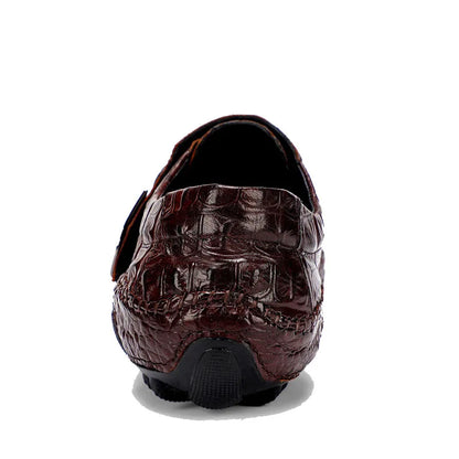 Luxury Driving Shoes Mens Shoes Genuine Leather Shoes Loafer Cow Leather Crocodile Pattern Hasp Casual Shoes Zapatos Hombre