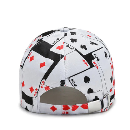 New arrive poker Letters print Baseball Caps for men women cotton Casual sport Snapback cap hat fashion Hip Hop Caps