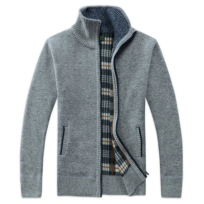 LEGIBLE 2025 Men's Sweaters Autumn Winter Wool Zipper Cardigan Sweaters Man Casual Knitwear Sweatercoat Male