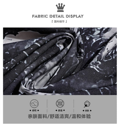 Men and Women's Short-Sleeved Printed Shirt, Casual Beach Clothes, Personality Thin Couple Tops, New