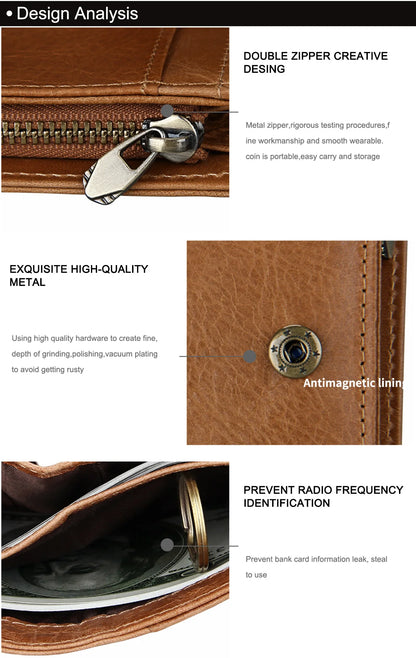 Men Name Engraving Short Wallets Casual Fashion Genuine Leather Male Zipper Purses Coin ID Card Holder Pocket Wallets For Men