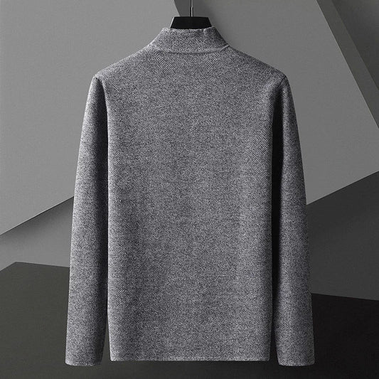 2025 Cardigan Jacket Men Solid Color Knitted Casual Stand Collar Slim Fit Cardigan Coat Mens Sweater Jacket Khaki Black Gray 4Xl