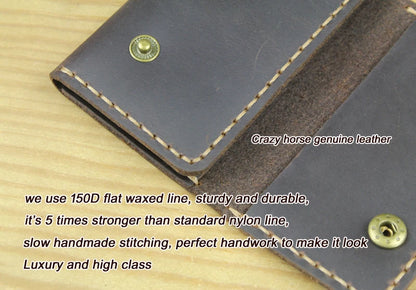 High Class Handmade Men Genuine Leather Key Holder Leather Key Wallet Men Housekeeper Women Key Case Bag key organizer pouch