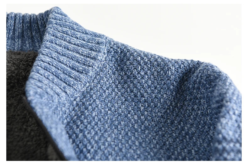 Men's Winter Thick Warm Snow Cotton Cardigan Sweater Rainbow Color plus Size 5XL 6XL 7XL Sweatcoat for Cold Weather